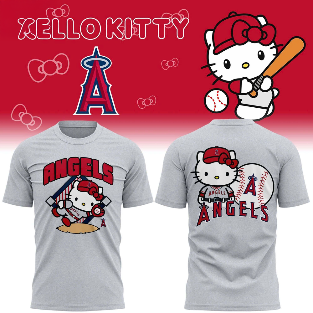 Los Angeles Angels Hello Kitty Day Special Event Fan T-Shirt