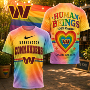 Washington Commanders Nfl Pride Human Being Color May Vary 3D T-Shirt