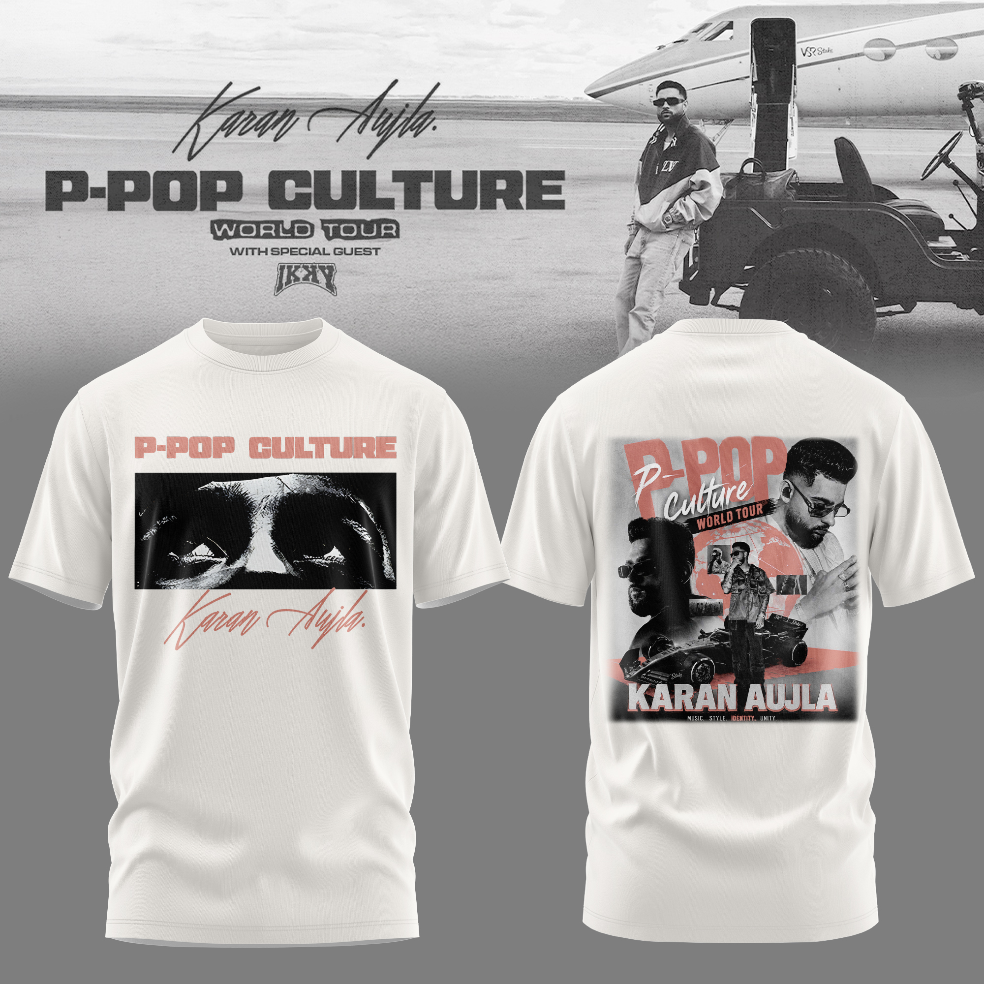 Ppop Culture White Signature T-Shirt Collector Fan Merchandise