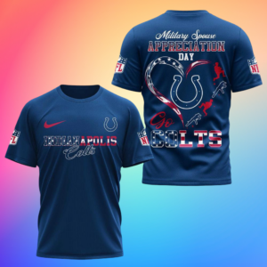 Indianapolis Colts 2026 Nfl Military Spouse Appreciation Day 3D Shirt