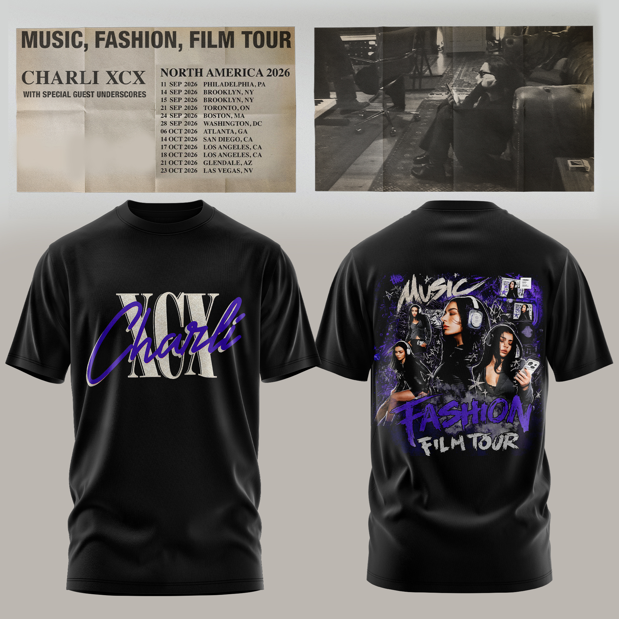Music Fashion Film Tour 2026 Limited Fan T-Shirt Collection
