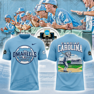 North Carolina Tar Heels Baseball Cardiac Carolina Welcome To Omaha Mascot Shirt