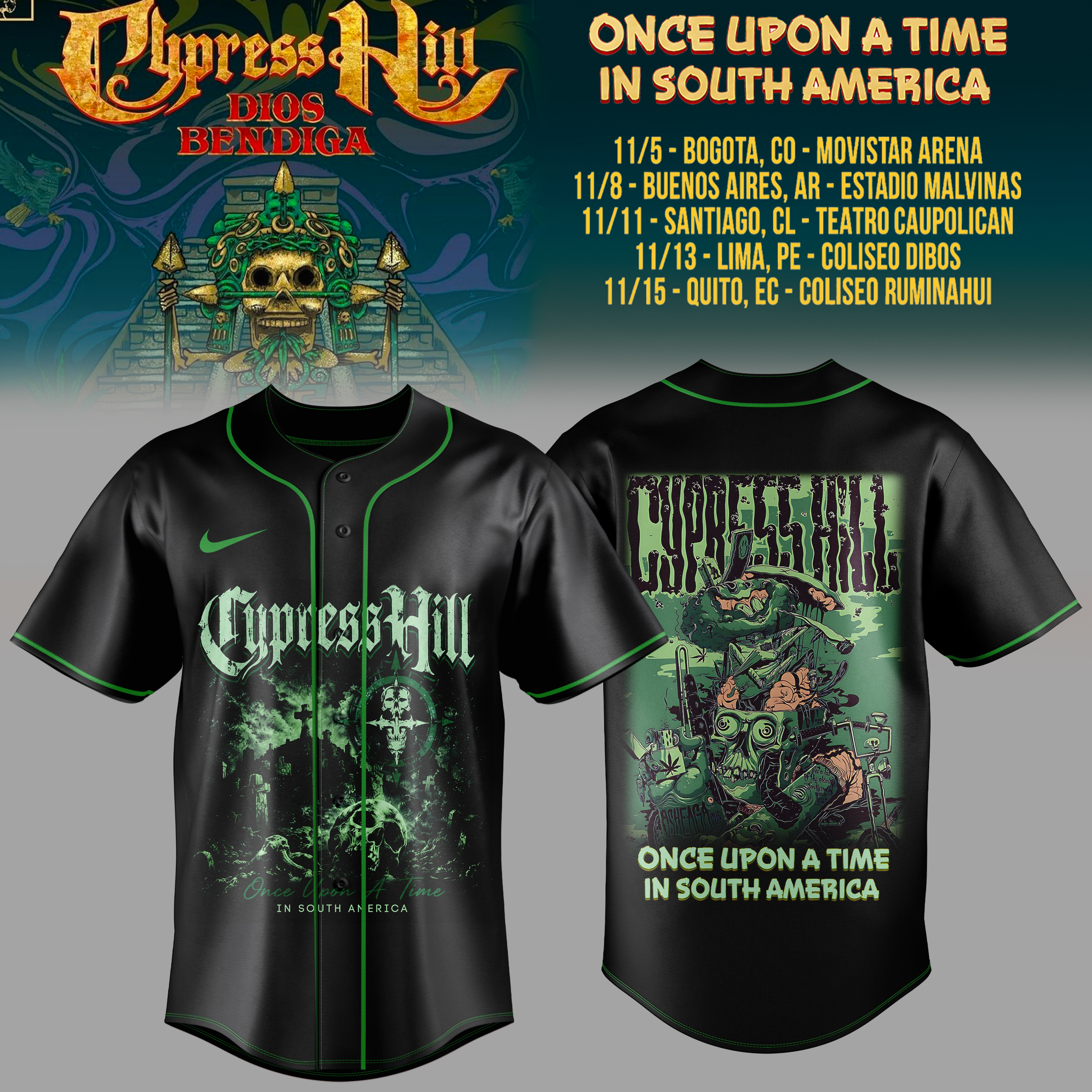 Cypress Hill Once Upon A Time Collector Fan Jersey Edition