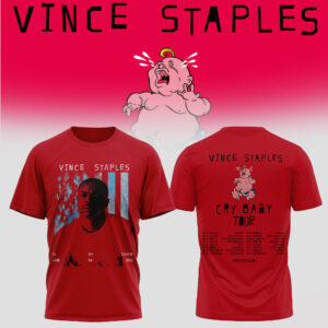 Vince Staples Cry Baby Tour Official Concert T-Shirt Collection
