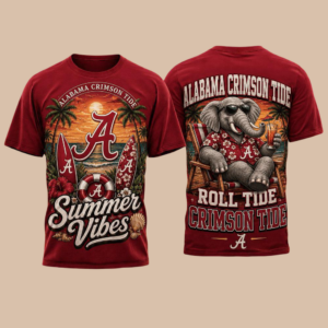 Alabama Crimson Tide 2026 Ncaa Summer Vibes Limited Edition 3D T-Shirt