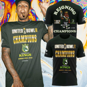 Louisville Kings 2026 United Bowl Champions Mascot Reigning Champions T-Shirt