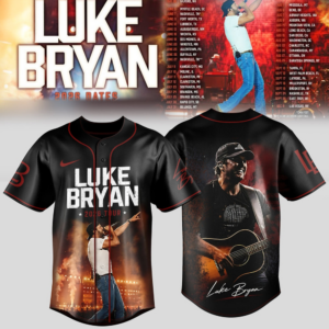 Luke Bryan Country Night Tour 2026 Baseball Jersey Fan Edition
