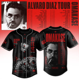 Alvaro Diaz Omakase 2026 Tour Merch Baseball Jersey Collection