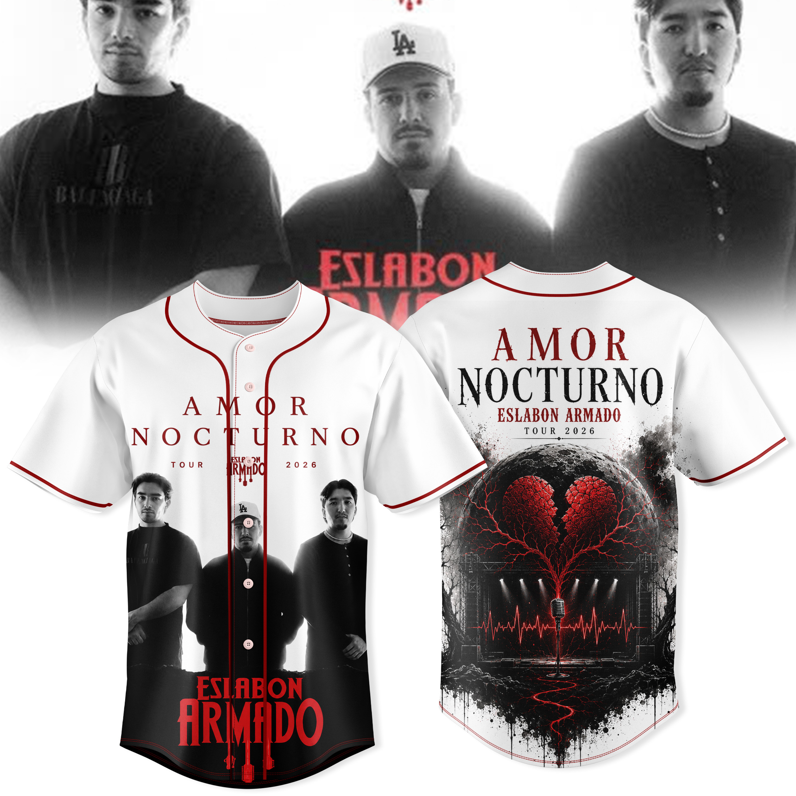 Amor Nocturno Tour 2026 Collector Fan Jersey Collection