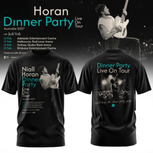 Niall Horan Dinner Party Live Australia Concert T-Shirt