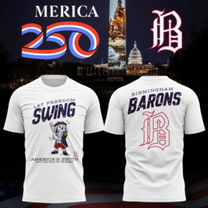 Birmingham Barons America 250 Anniversary Shirt Fan Collection