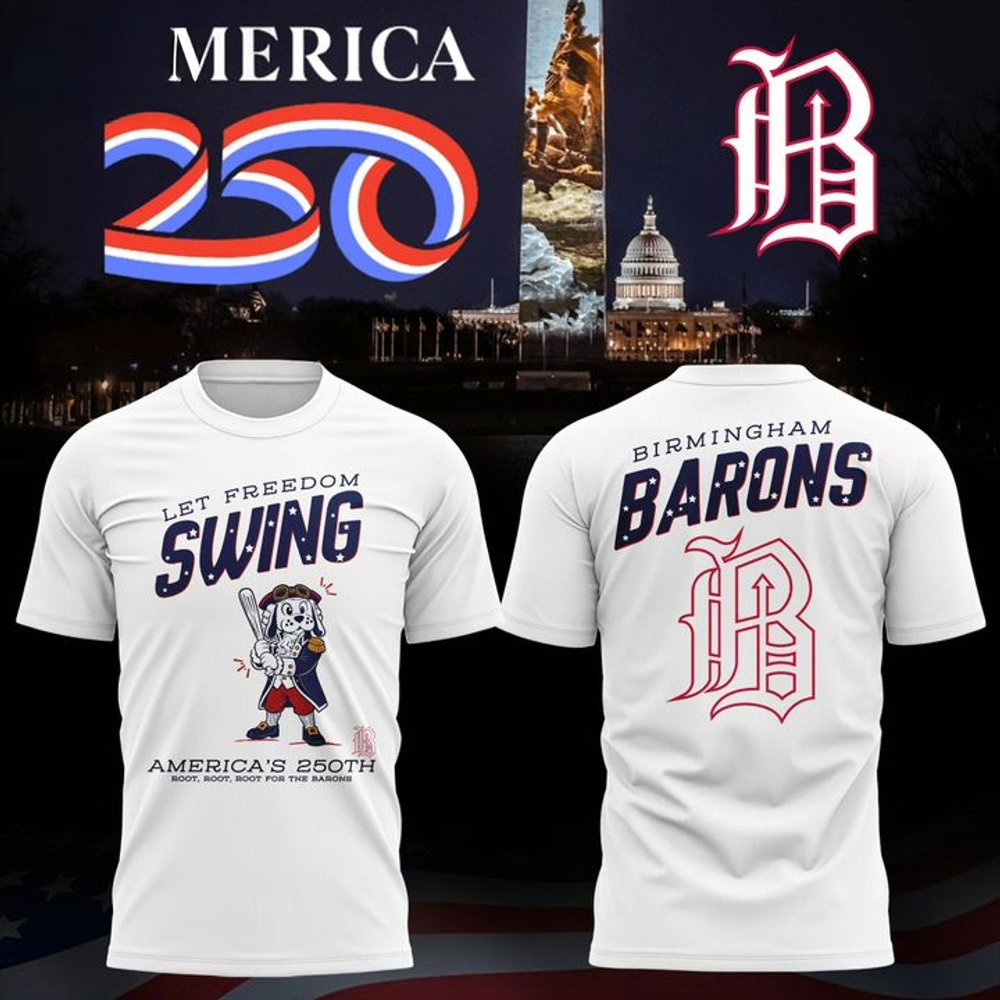 Birmingham Barons America 250 Anniversary Shirt Fan Collection
