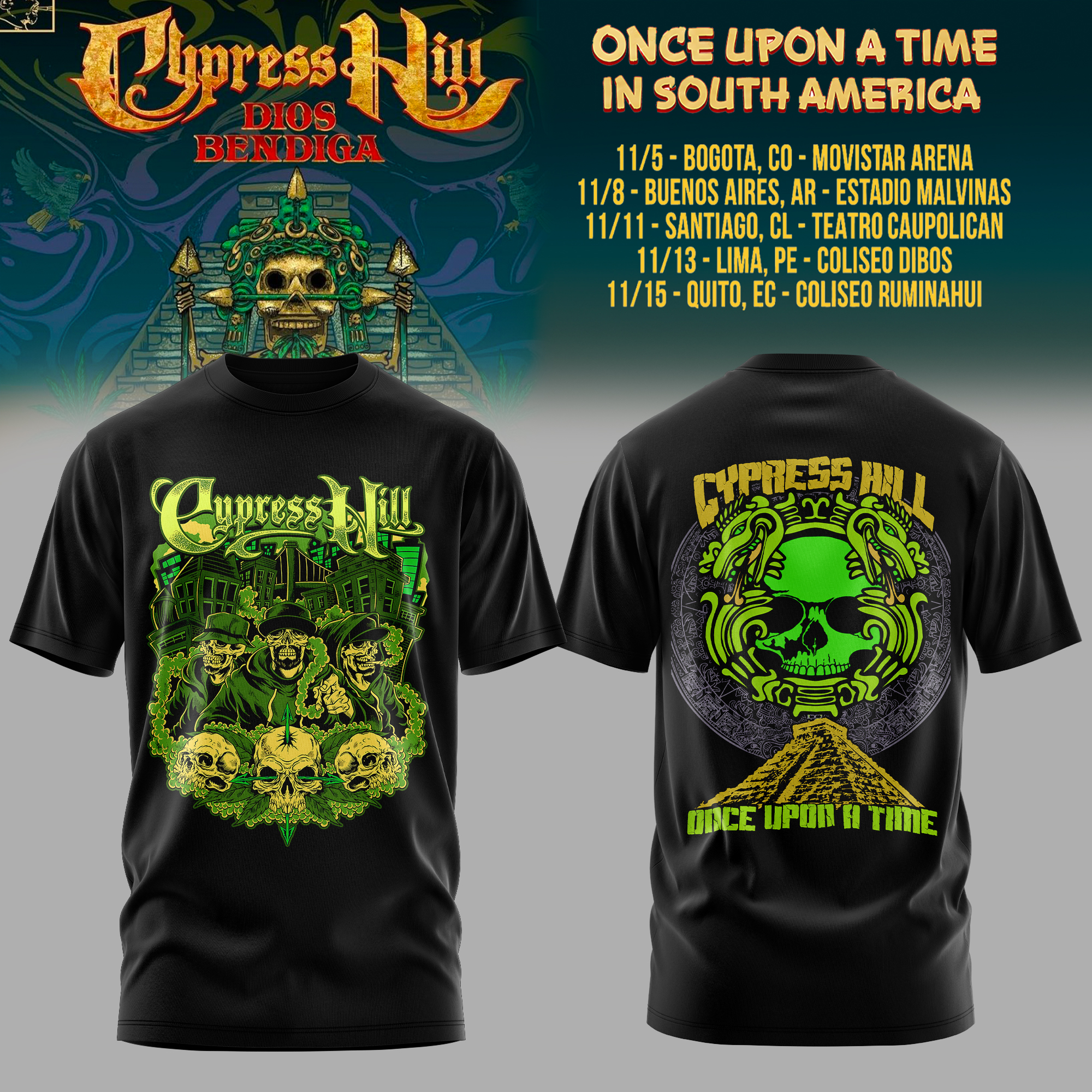 Cypress Hill Once Upon A Time Premium T Shirt Collection