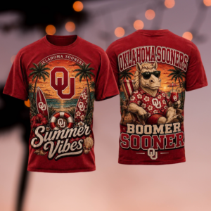 Oklahoma Sooners 2026 Ncaa Summer Vibes Limited Edition 3D T-Shirt