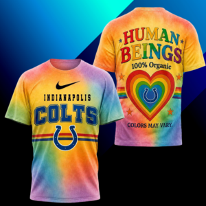 Indianapolis Colts Nfl Pride Human Being Color May Vary 3D T-Shirt