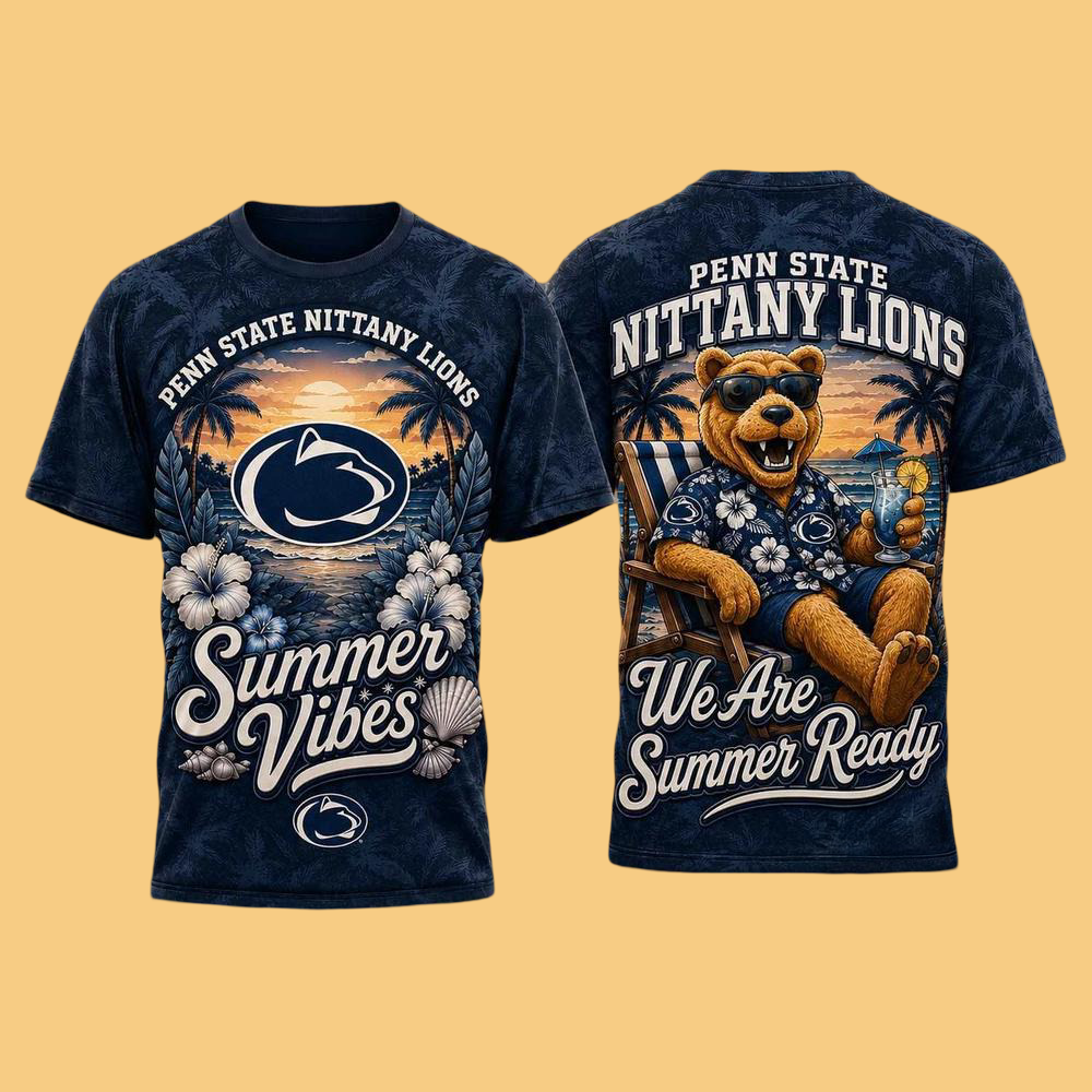 Penn State Nittany Lions 2026 Ncaa Summer Vibes Limited Edition 3D T-Shirt