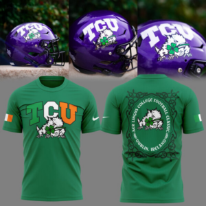 Tcu Horned Frogs Ireland Game 2026 Green Shirt Fan Edition