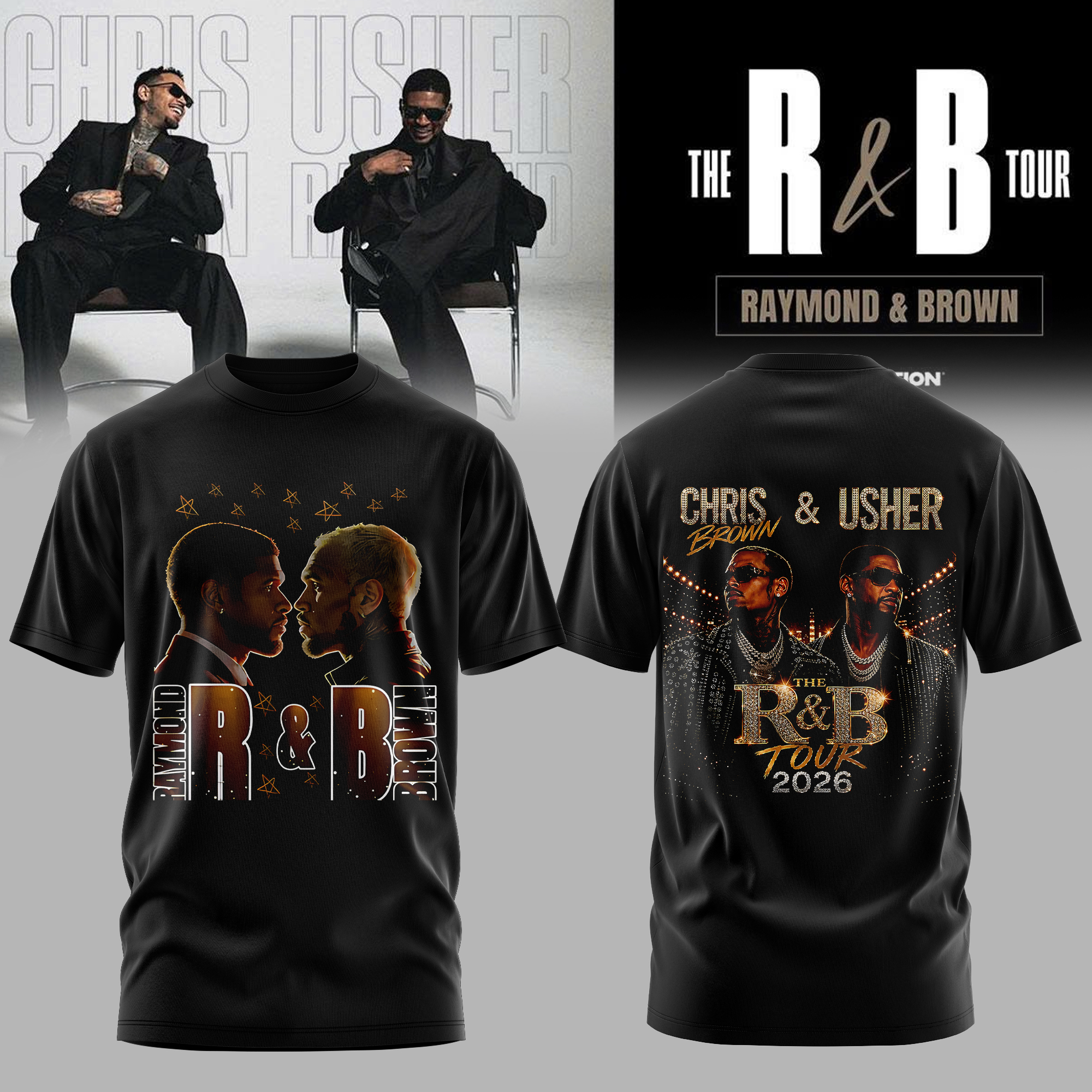 The R And B Tour 2026 Premium Music Fan T-Shirt Edition