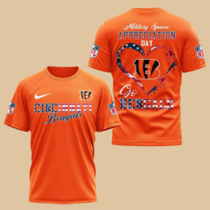 Cincinnati Bengals 2026 Nfl Military Spouse Appreciation Day 3D Shirt