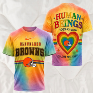 Cleveland Browns Nfl Pride Human Being Color May Vary 3D T-Shirt