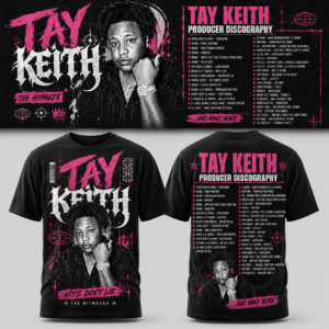 Tay Keith Producer Discography T-Shirt The Hitmaker Graphic Tee