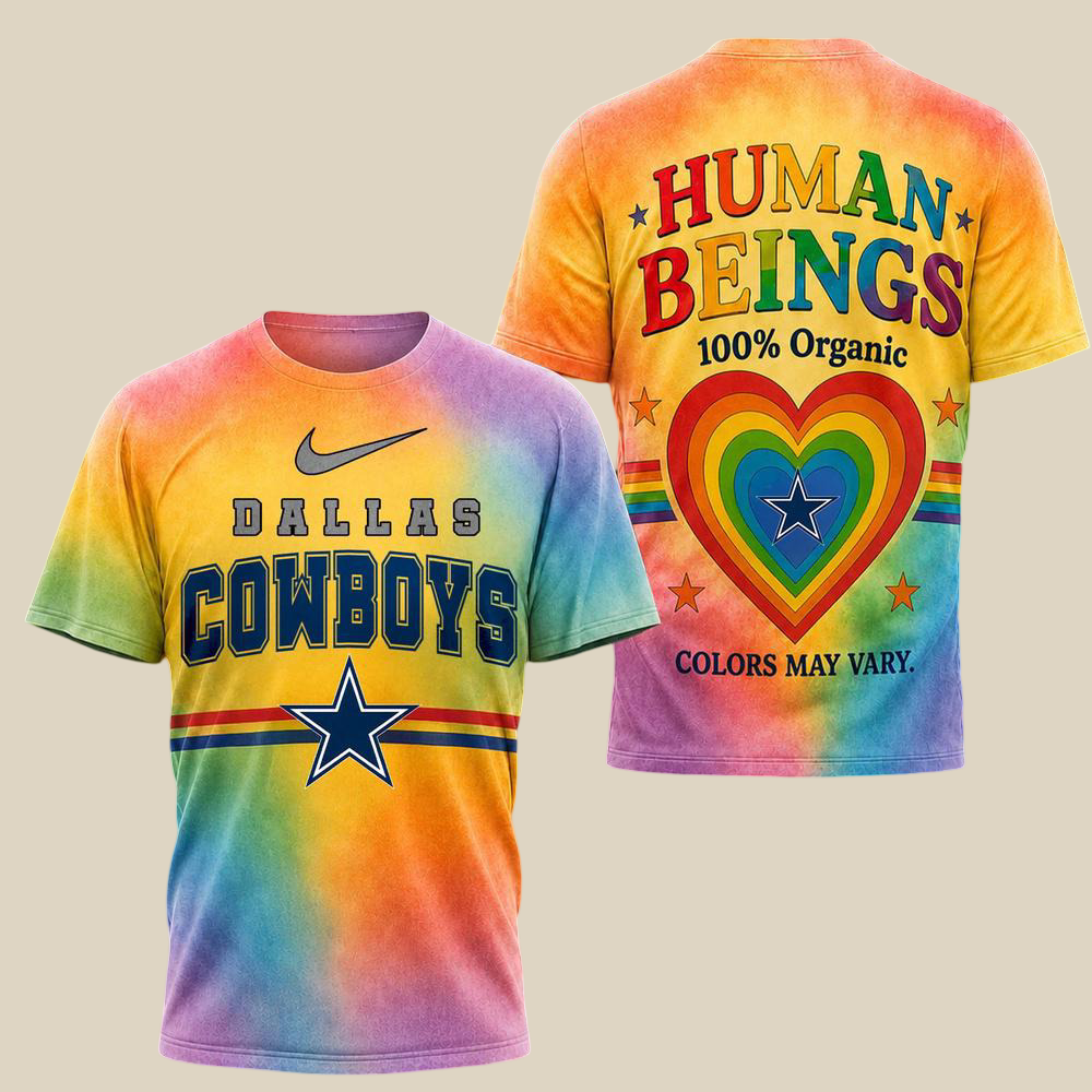 Dallas Cowboys Nfl Pride Human Being Color May Vary 3D T-Shirt