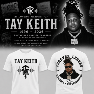 Tay Keith Forever Legend Memorial T-Shirt Producer Tribute Collection