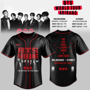Bts Arirang World Tour Australia 2027 Limited Fan Jersey Edition