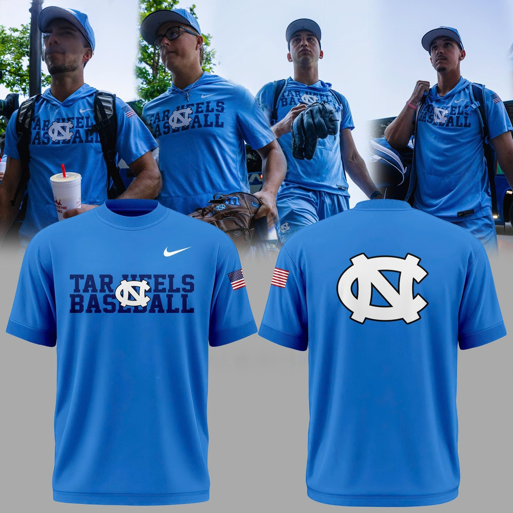 North Carolina Tar Heels Baseball 2026 Blue T-Shirt Edition