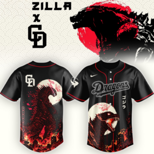 Chunichi Dragons Godzilla Minus Zero Limited Fan Jersey