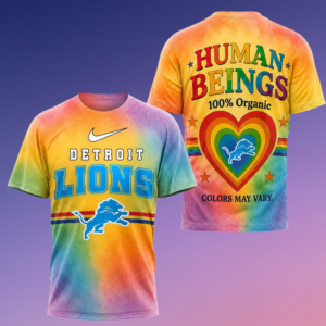 Detroit Lions Nfl Pride Human Being Color May Vary 3D T-Shirt