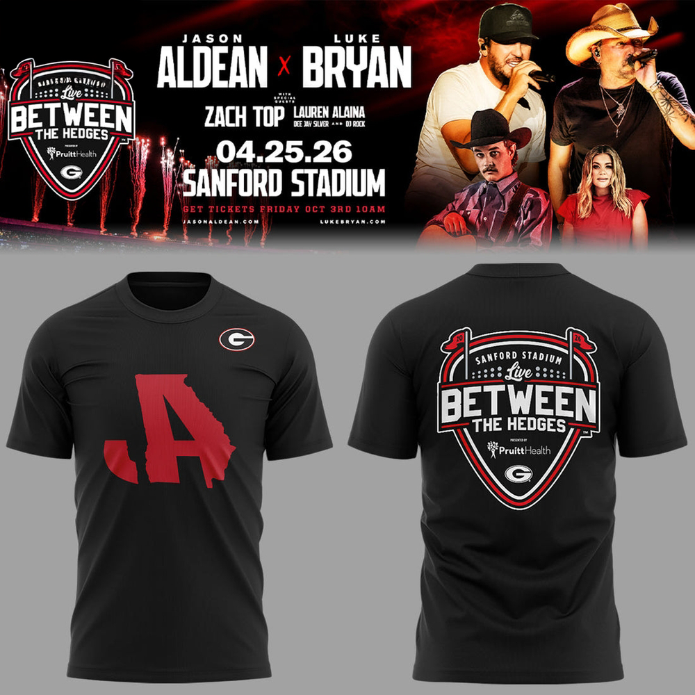 Luke Bryan Jason Aldean Live Between The Hedges 3D Shirt Collection