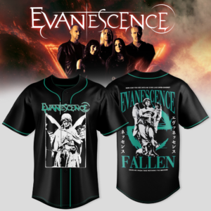 Evanescence Sanctuary World Tour 2026 Baseball Jersey Collection