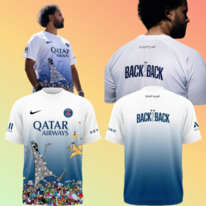 Paris Saint Germain X Edgar Plans 2026 Champions League Back 2 Back T-Shirt