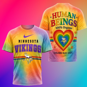 Minnesota Vikings Nfl Pride Human Being Color May Vary 3D T-Shirt