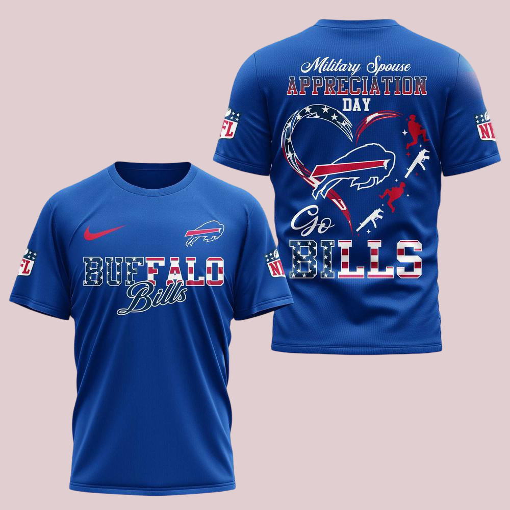 Buffalo Bills 2026 Nfl Military Spouse Appreciation Day 3D Shirt