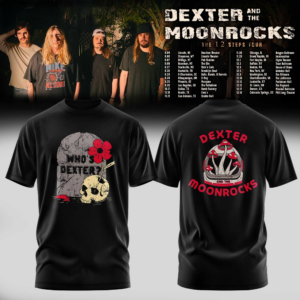 Dexter And The Moonrock 12 Step Tour 2026 Concert T-Shirt