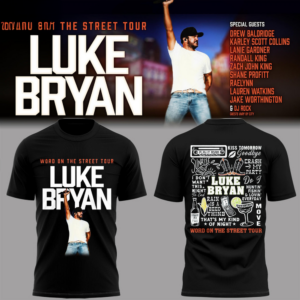 Luke Bryan Word On The Street Tour 3D Shirt Fan Edition