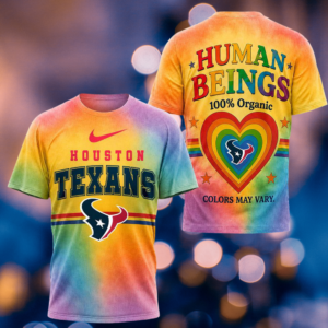 Houston Texans Nfl Pride Human Being Color May Vary 3D T-Shirt