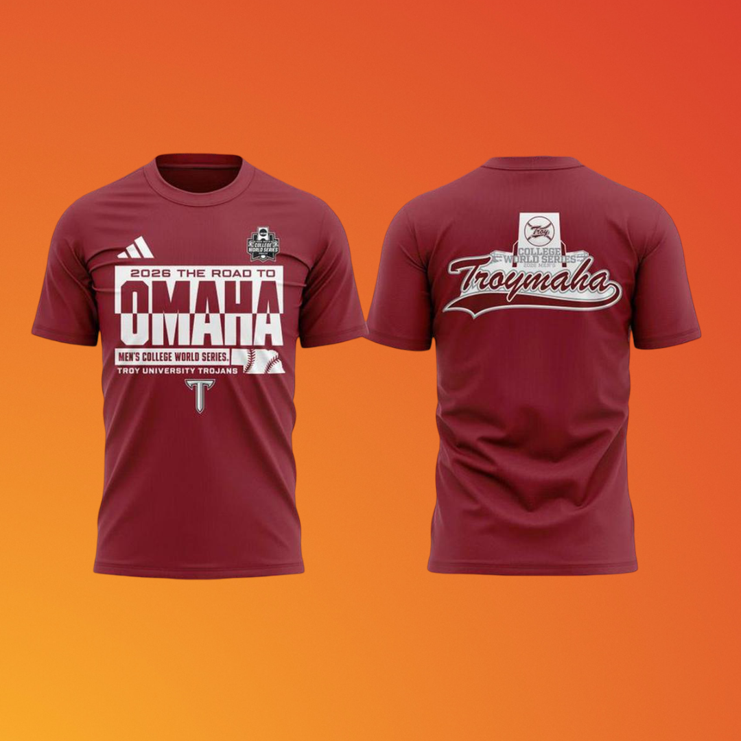 Troy Trojans Baseball 2026 College World Series Troymaha T-Shirt