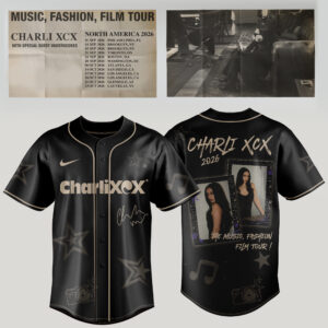 Music Fashion Film Tour 2026 Premium Baseball Jersey Collection