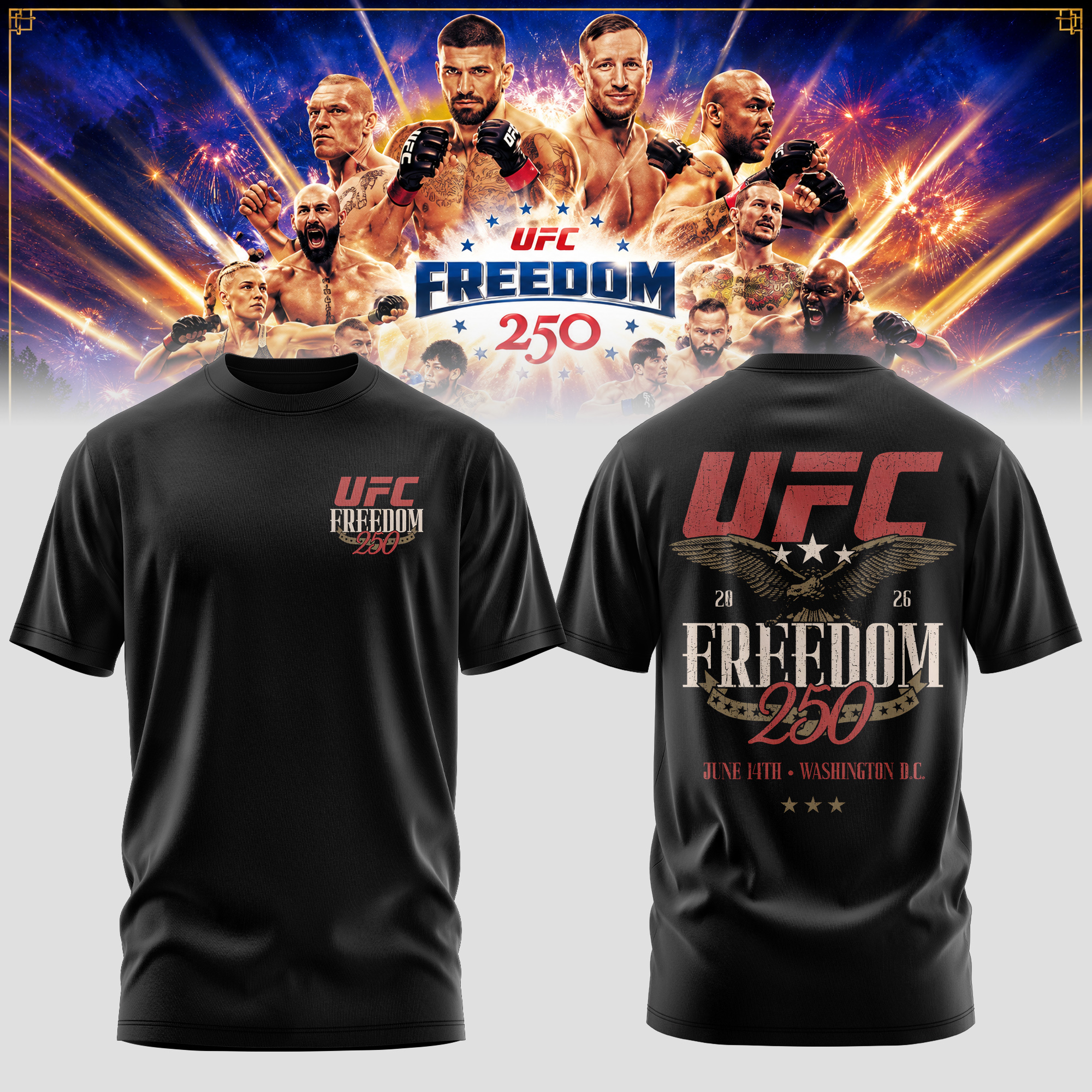 Ufc Freedom 250 White House Limited T-Shirt Fan Edition