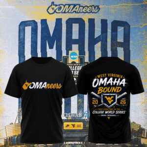 West Virginia Mountaineers 2026 Ncaa Baseball Mens College World Series Omaneers T-Shirt Collection