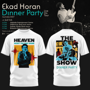 Niall Horan Dinner Party Live Australia Tour Fan T-Shirt