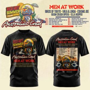 Australian Crawl Red Hot Summer Tour 2026 Concert T-Shirt Gift For Fans