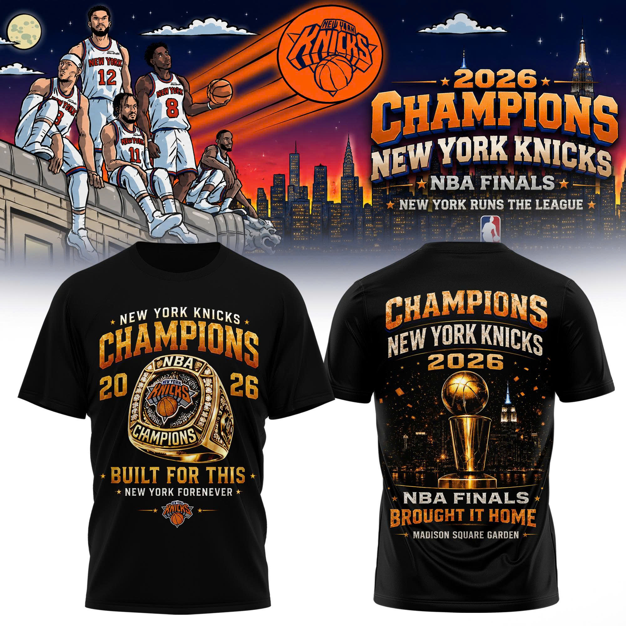 New York Knicks Merch 2026 Legacy Championship Collection Fan Gift