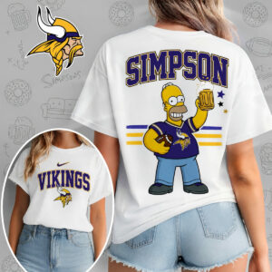 Minnesota Vikings X The Simpsons Football Game Day Unisex T-Shirt