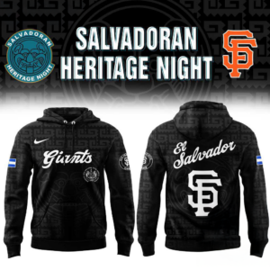 San Francisco Giants El Salvadoran Heritage Night 2026 Black Hoodie Shirt