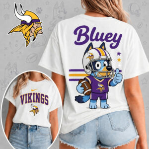 Minnesota Vikings X Bluey Football Game Day Unisex T-Shirt