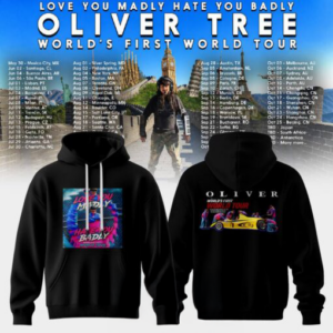 Oliver Tree Concert Tour Fans Retro Album Art Graphic Pullover Hoodie